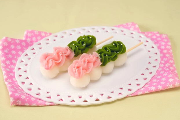 いろどり団子(桜・ピスタチオ)