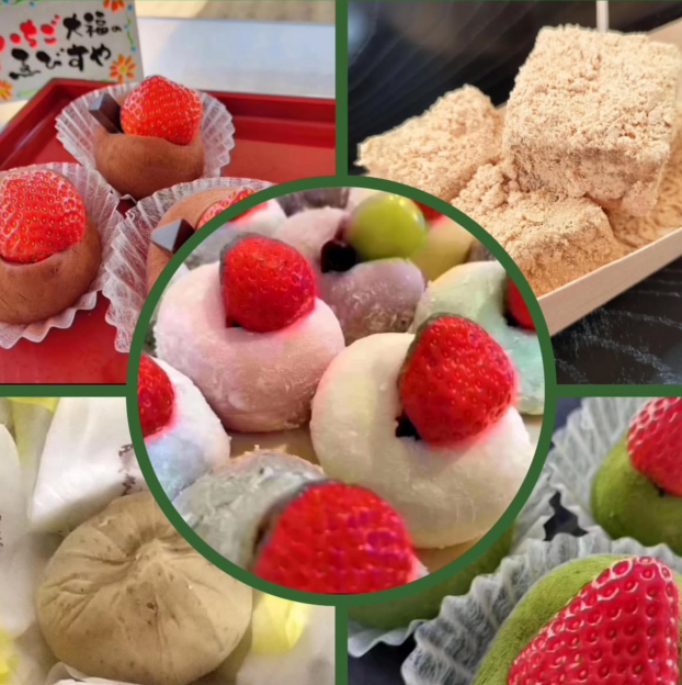 大人気の🍓いちご大福　ゑびすやさん出店🎉