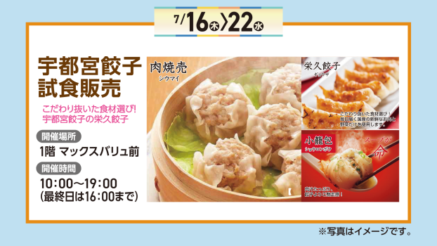 宇都宮餃子　試食販売