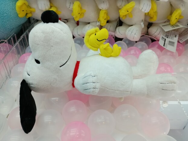 ✨新着景品情報✨ＳＮＯＯＰＹ　Ｌぬいぐるみ“スヌーピー＆ウッドストック”おなかＶｅｒ．