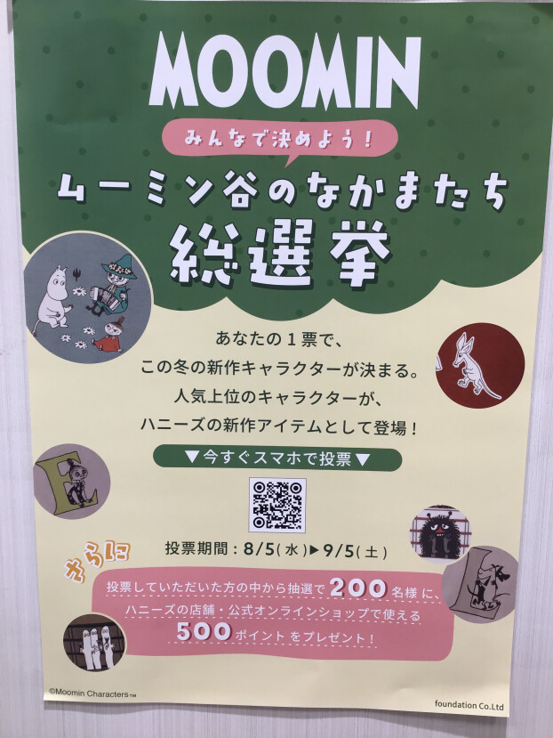 ムーミン谷のなかまたち総選挙