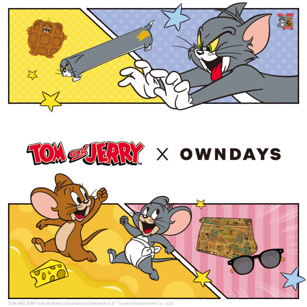 【OWNDAYS】誕生85周年を記念した『トムとジェリー』と初コラボ!2月22日(土)”猫の日”から発 売!