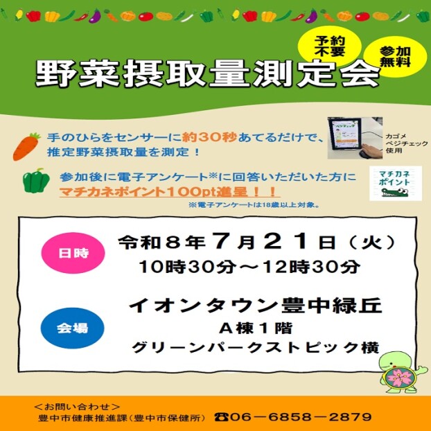 野菜摂取量測定会