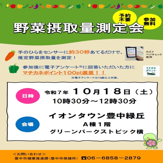 野菜摂取量測定会