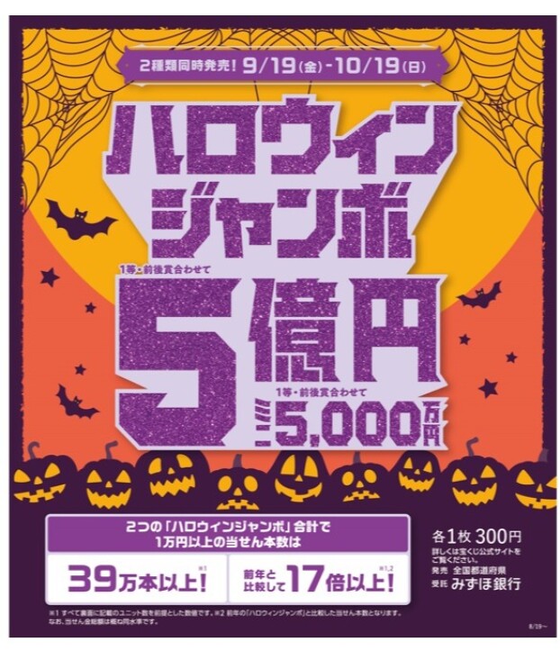 ハロウィンジャンボ販売中