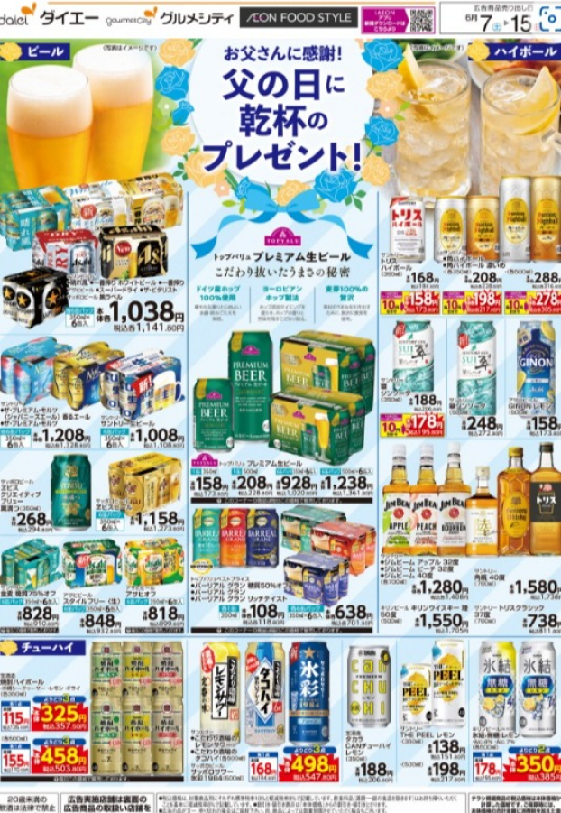 父の日乾杯のプレゼント