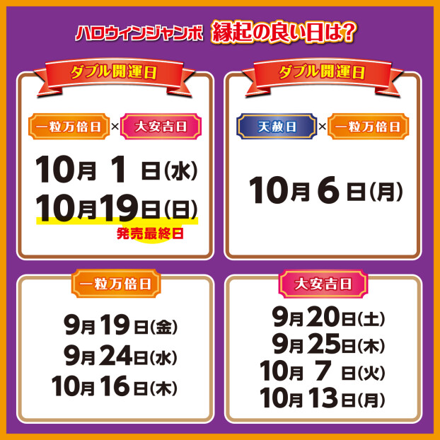 ☆縁起のよい日に宝くじ☆													