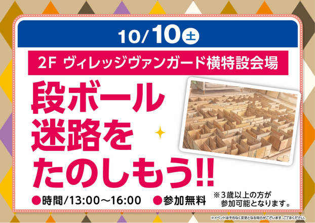 段ボール迷路をたのしもう‼