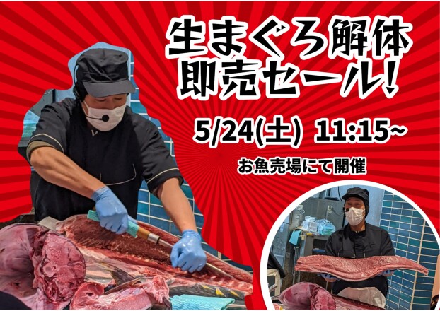 生まぐろ解体ショー