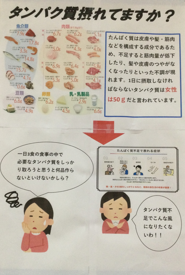 タンパク質摂れてますか？