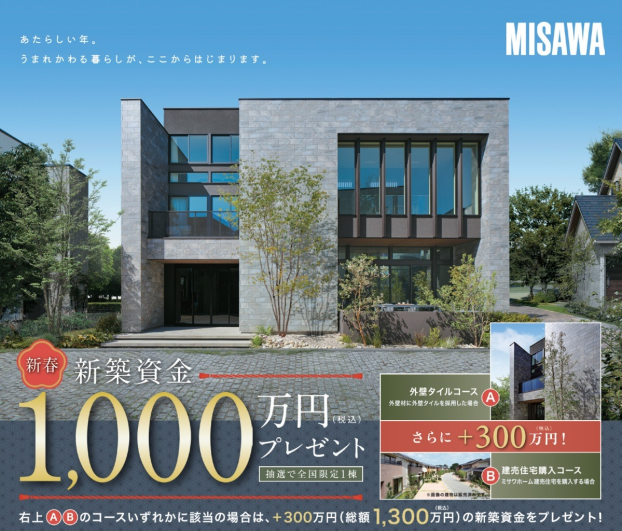 新春　新築資金プレゼントキャンペーン
