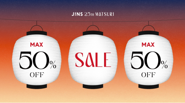 JINS 25TH MATSURI 夏SALEスタート！