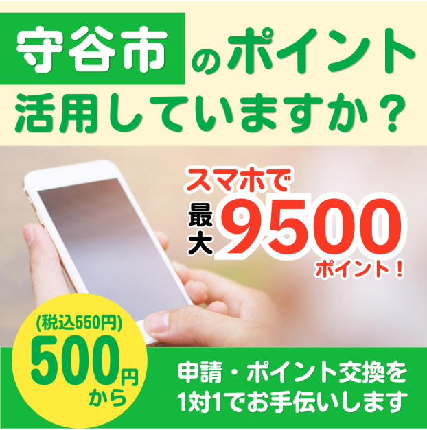 守谷市のポイント活用していますか？