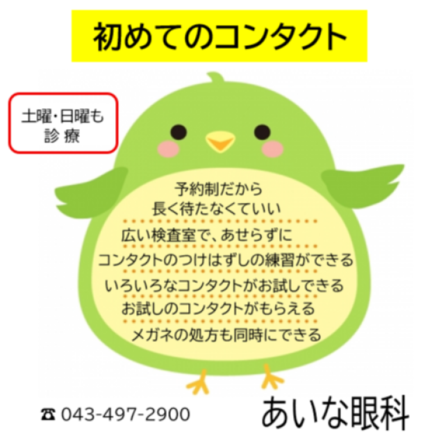 コンタクトを始めよう!!