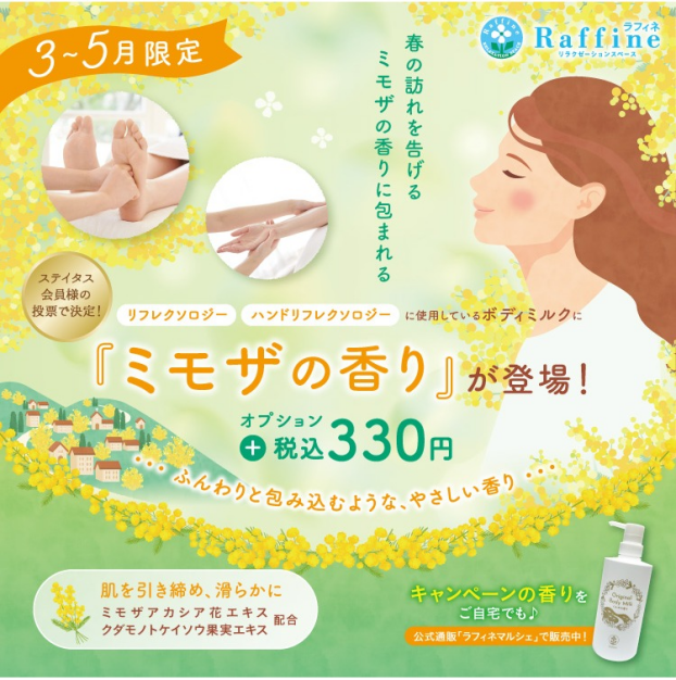 【期間限定】ミモザの香りが新登場！