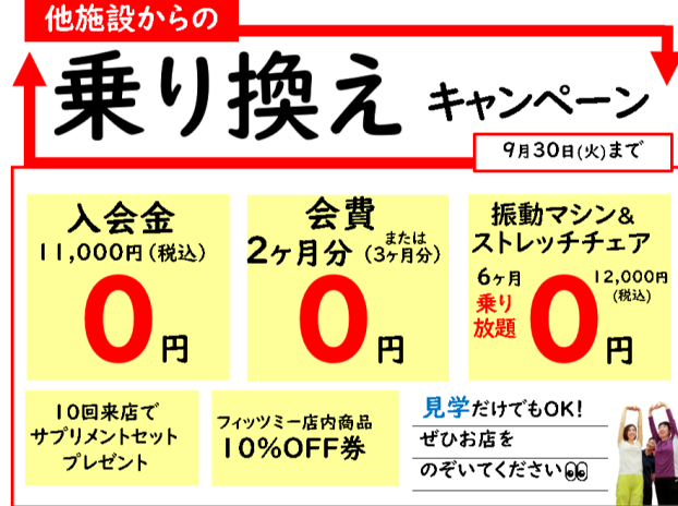 乗り換えキャンペーン