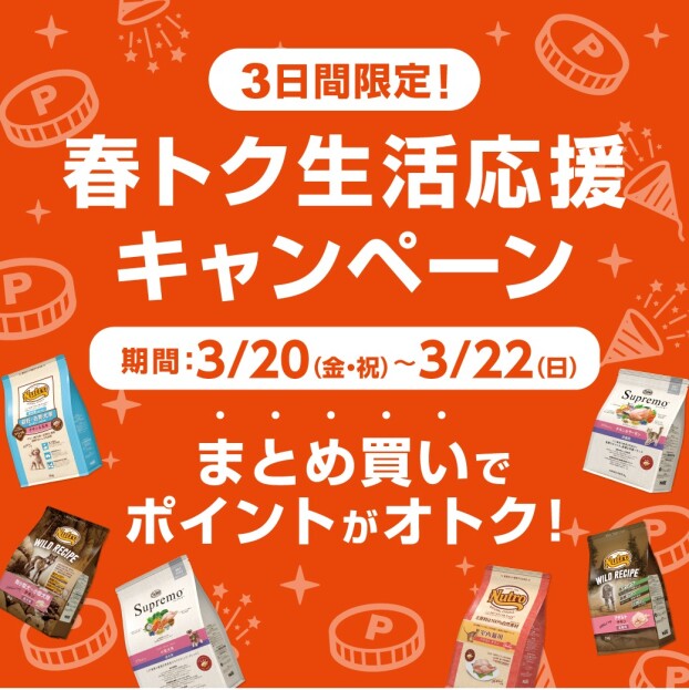 3日間限定！春トク生活応援キャンペーン開催！