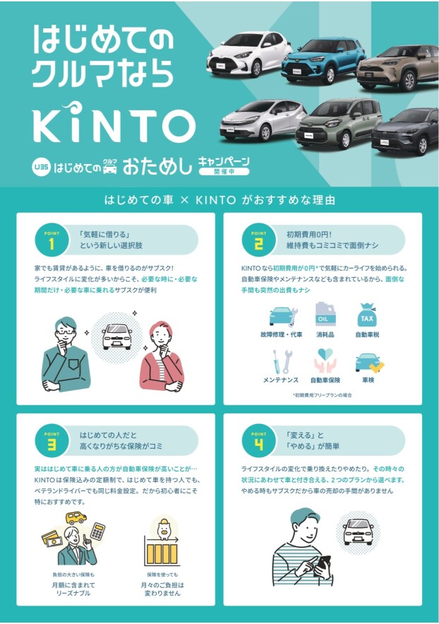 KINTOからキャンペーンのご案内