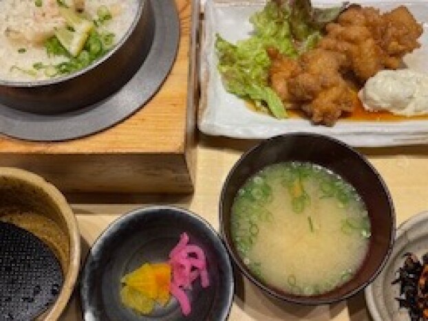 シチリア風釜めしとチキン南蛮定食