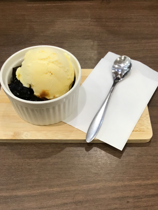 コーヒーゼリーアイス乗せ