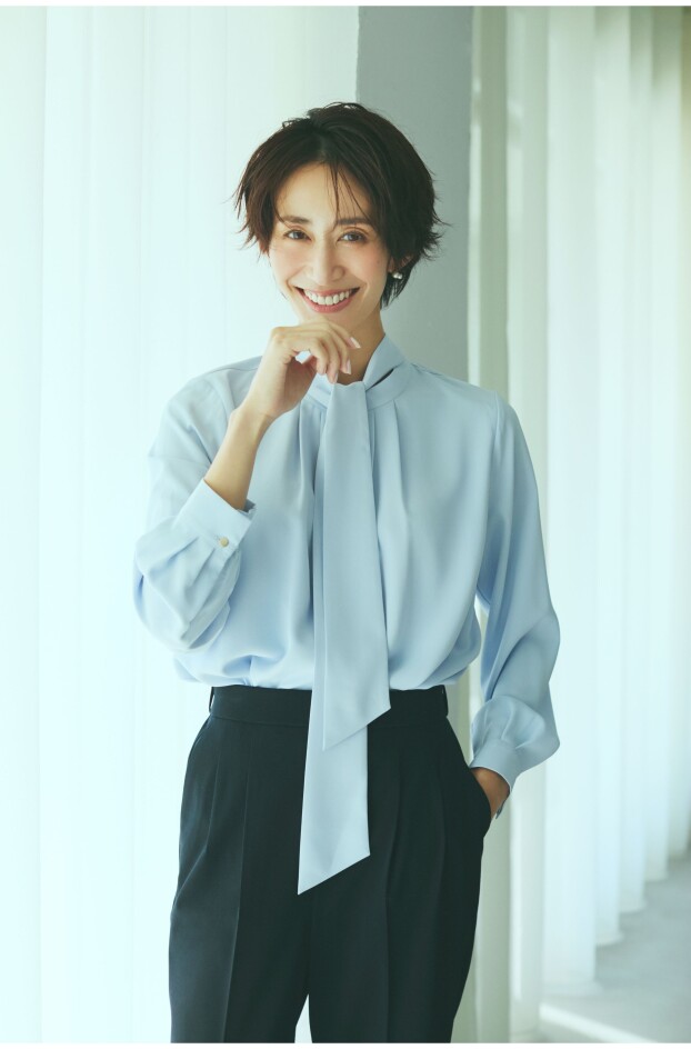 【GLOBAL WORK】汚れが落ちやすく、シワになりにくいからキレイがつづく。 キレイつづくブラウス