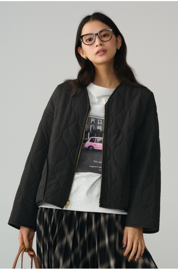 【GLOBAL WORK】上品なファーで洗練された装い