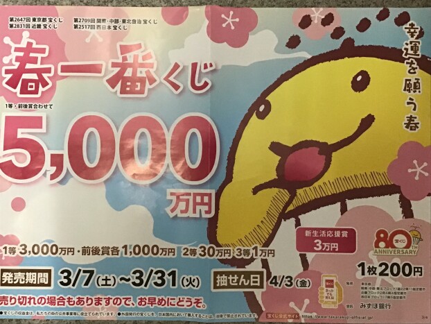🌸春一番くじ🌸