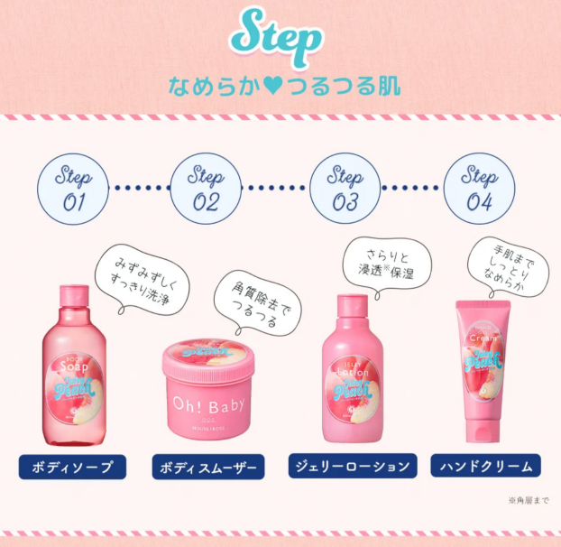 🍑Oh!Baby ボディ スムーザー”から『ジューシーピーチの香り』が登場✨