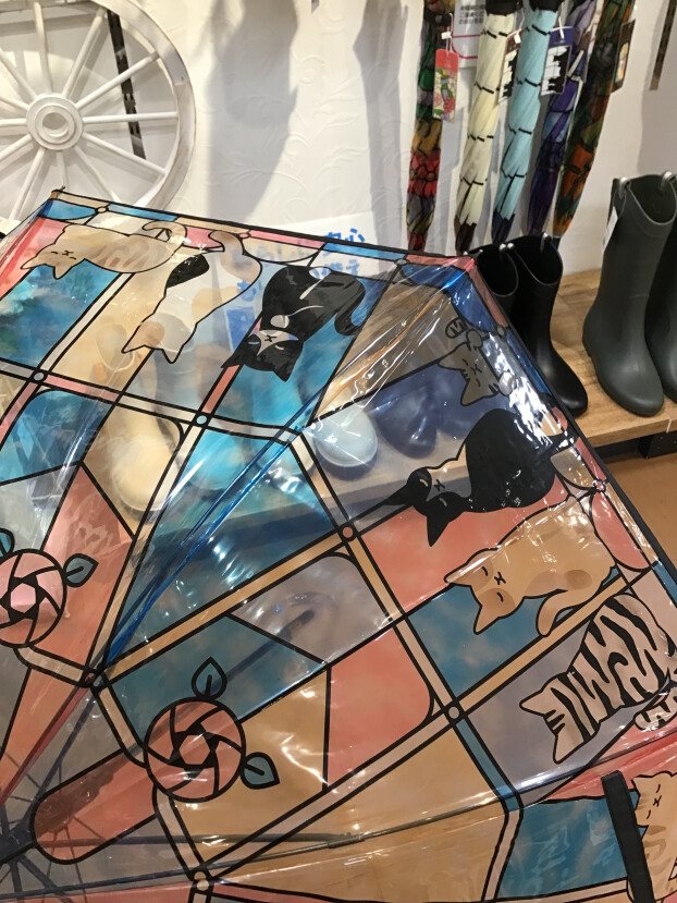 ステンドグラス風ビニール傘