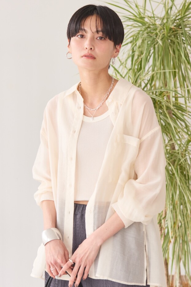 \アメホリ　大人気シアーシャツ/