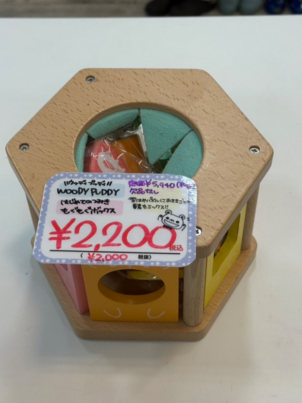 ウッディプッディ はじめてのつみき もぐもぐボックス 入荷！