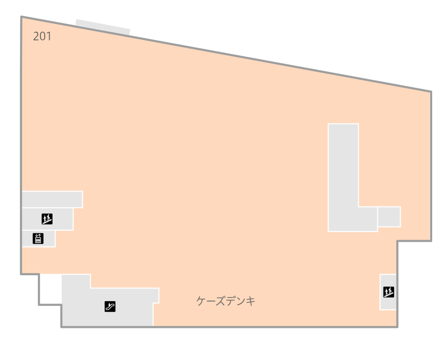 稲城長沼フロアマップ 2F